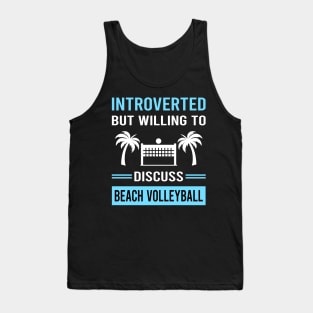 Introverted Beach Volleyball Tank Top